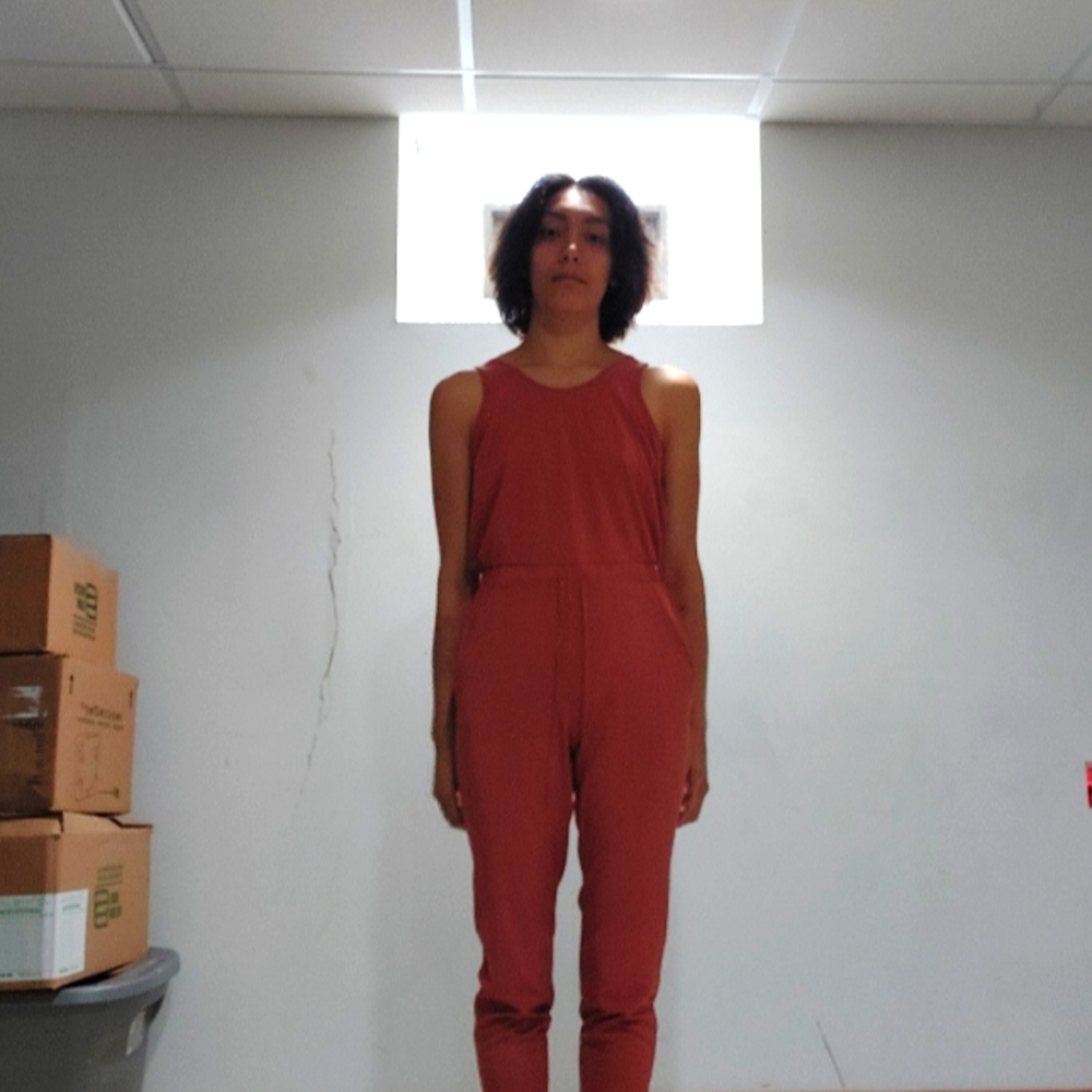 All in motion muted orange jumpsuit